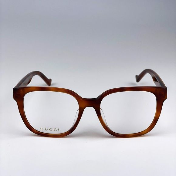 Gucci GG1305OA 003 Eyeglasses Havana Crystal Square Women - Picture 7 of 14